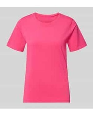 Fabletics Regular Fit T-Shirt Met Ronde Hals Model 'Feather' - Roze