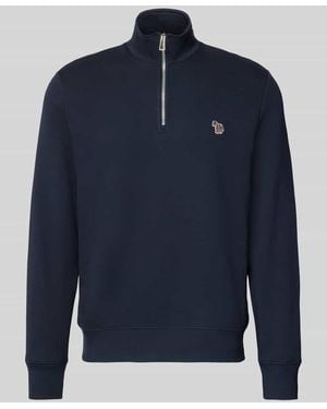 Paul Smith Regular Fit Sweatshirt aus reiner Baumwolle - Blau