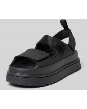 UGG Sandalette mit Plateausohle Modell 'GOLDENGLOW' - Schwarz