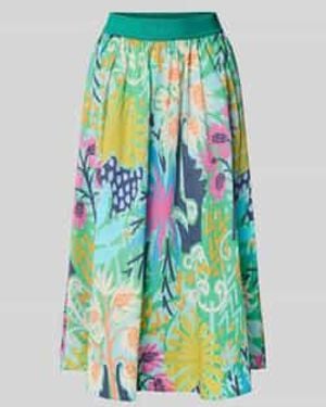 Milano Italy Midirok Met Elastische Band Met Label - Groen