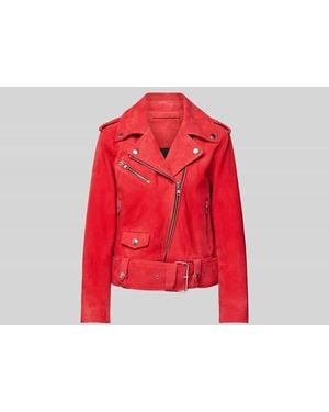 Stand Studio Lederjacke Aus Echtem Leder - Rot