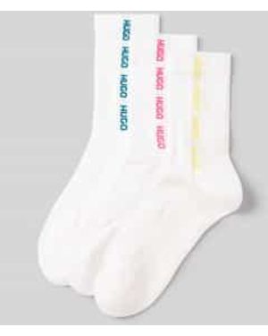 HUGO Kousen Van Katoenmix - Wit