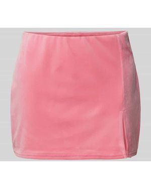 Juicy Couture Minirock in unifarbenem Design - Pink