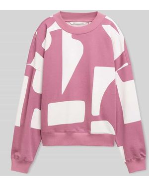 Tom Tailor Regular Fit Sweatshirt aus reiner Baumwolle - Pink