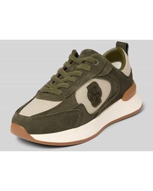 BOSS Sneaker aus echtem Rindsleder Modell 'B Icon_Runn_stcsdcv' - Mehrfarbig