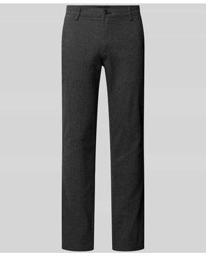 Jack & Jones Slim Fit Stoffhose mit Knopf- und Reißverschluss Modell 'MARCO' - Grau