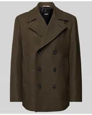 BOSS Trenchcoat Mit Reverskragen Modell 'Clay' - Grün