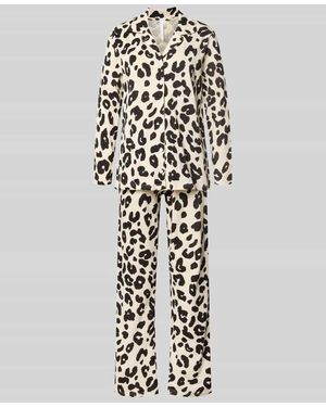 Louis & Louisa Regular Fit Pyjama-Set aus reiner Baumwolle - Weiß