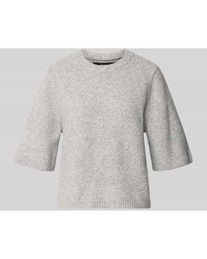 Vero Moda Oversized Pullover mit Woll-Anteil Modell 'BOOM' - Grau