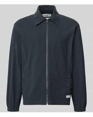 Marc O' Polo Regular Fit Hemdjacke aus reiner Baumwolle - Blau