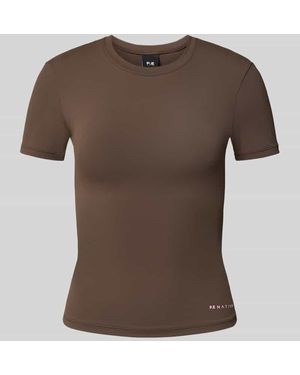 P.E Nation T-Shirt mit Rundhalsausschnitt Modell 'FOUNDATION' - Braun