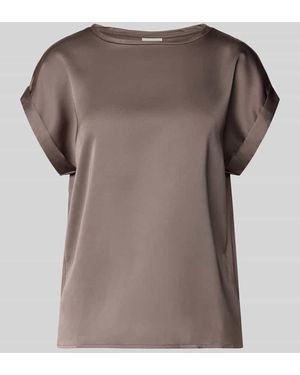 Vila T-Shirt aus Satin Modell 'ELLETTE' - Grau