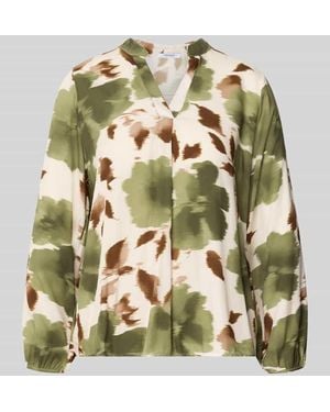 ZABAIONE Relaxed Fit Bluse aus reiner Viskose Modell 'Lari' - Mettallic