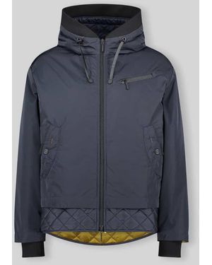 GIL BRET Regular Fit Steppjacke mit Kapuzenkragen - Blau