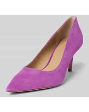 Ralph Lauren Pumps Van Leer Met Naaldhak - Roze