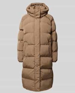 Superdry Lange Puffer Jassen - Naturel