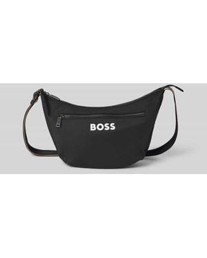 BOSS Umhängetasche mit Kontrast-Logo - Schwarz