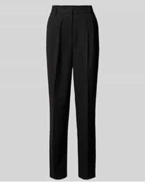 Vila High Waist Broek Met Bandplooien, Model 'Riley Lanya' - Zwart
