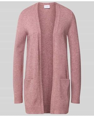 Vila Strickjacke aus Viskose-Mix - Pink