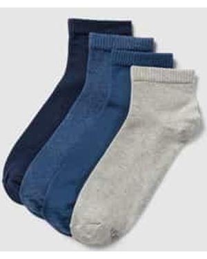 S.oliver Sokken Met Labeldetail - Blauw