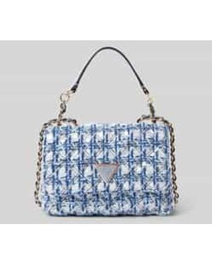 Guess Handtas Met Structuurmotief - Blauw
