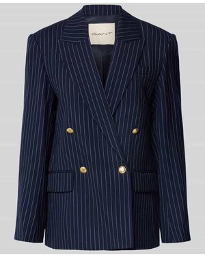GANT Regular Fit Blazer mit Pattentaschen - Blau