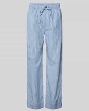 Christian Berg Men Relaxed Fit Pyjamabroek Met Elastische Band - Blauw
