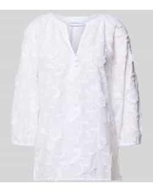 Comma, Blouses Korte Mouw - Wit