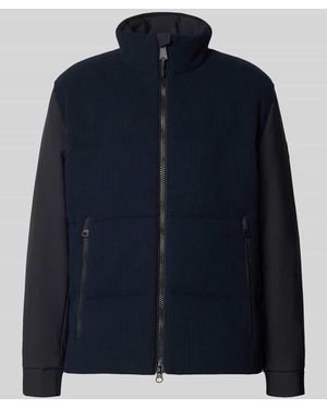 Strellson Regular Fit Blouson mit Logo-Detail - Blau