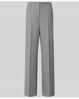 Seductive Regular Fit Weite Hose mit Viskose-Woll-Anteil Modell 'ENIE' - Grau