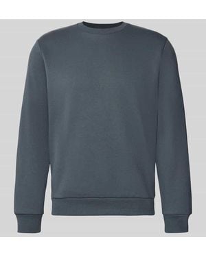 Jack & Jones Regular Fit Sweatshirt mit Baumwoll-Anteil Modell 'Bradley' - Blau