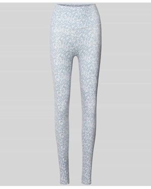 Varley Slim Fit Leggins mit breitem Bund Modell 'Freesoft' - Blau
