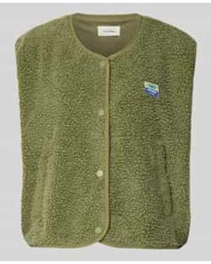 American Vintage Bodywarmer Met Ronde Hals Model 'Hoktown' - Groen