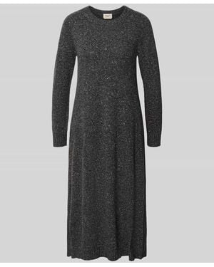 Weekend by Maxmara Figurbetontes Freizeitkleid aus Woll-Mix mit Seiden-Anteil Modell 'GOCCIA' - Schwarz