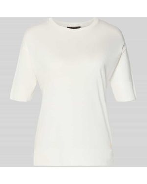 Windsor. T-Shirt aus Lyocell-Baumwoll-Mix mit Rundhalsausschnitt - Natur