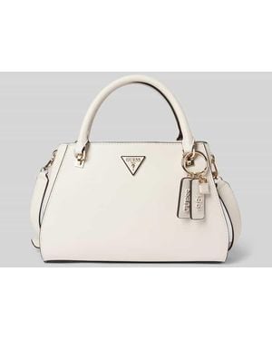 Guess Tote Bag mit Label-Anhänger Modell 'NOELLE' - Natur