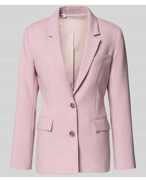 SELECTED Regular Fit Longblazer mit Reverskragen Modell 'RITA' - Pink