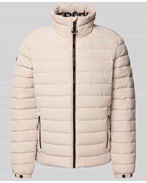 Superdry Steppjacke mit Stehkragen Modell 'Fuji' - Natur