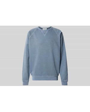 Closed Relaxed Fit Sweatshirt aus Baumwolle - Blau