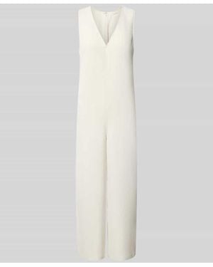 Calvin Klein Jumpsuit mit V-Ausschnitt - Weiß