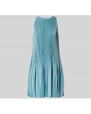 JOSEPH Knielanges Kleid in Falten-Optik - Blau