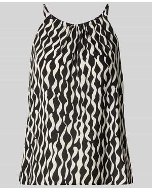 Opus Relaxed Fit Top aus reiner Viskose Modell 'Foyage' - Schwarz