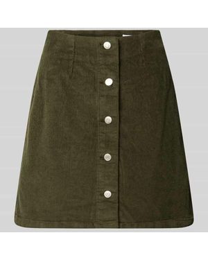 Vero Moda Regular Fit Mini-Rock aus Baumwoll-Mix Modell 'ETTA' - Grün