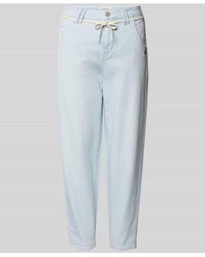Gang Balloon Fit Jeans im 5-Pocket-Design Modell 'Via' - Blau
