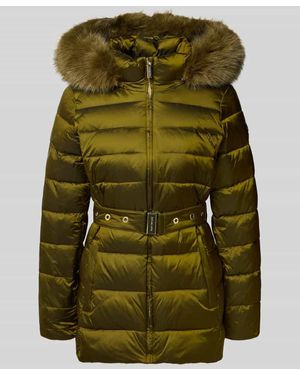 MICHAEL Michael Kors Steppjacke mit Kunstfell-Besatz Modell 'Trimmed' - Grün
