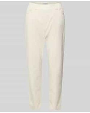 RAPHAELA by BRAX Capribroek Met Elastische Tailleband Model 'Pamina' - Wit