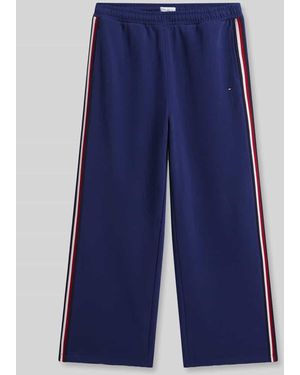 Tommy Hilfiger Relaxed Fit Lounge-Hose aus reiner Baumwolle - Blau
