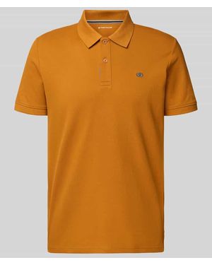 Tom Tailor Regular Fit Poloshirt aus reiner Baumwolle - Orange