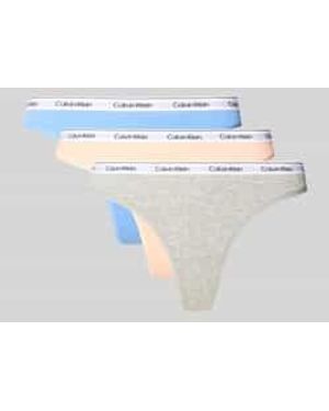 Calvin Klein String Met Elastische Band Met Logo - Wit
