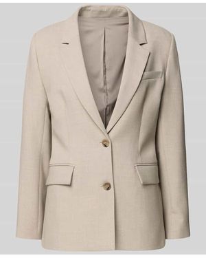 SELECTED Regular Fit Blazer mit Viskose-Anteil Modell 'RITA' - Natur